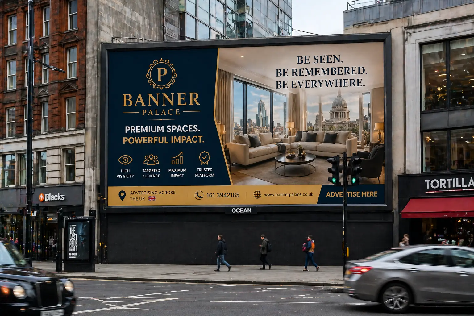 outdoor digital billboard UK advertising LED screen campaign